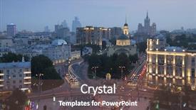  Presentation with church christian - Presentation theme enhanced with lord near nikitsky gate background and a tawny brown colored foreground