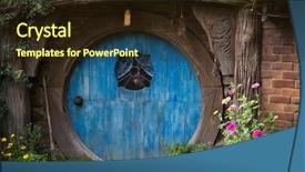  Presentation with lord ring - Slide deck having lord ring - hobbiton new zealand background and a wine colored foreground