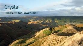  Presentation with lord ring - PPT layouts featuring lord ring - middle earth view new zealand background and a light blue colored foreground