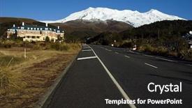  Presentation with new zealand silver fern black - Presentation consisting of lord ring - mt ruapehu and the chateau background and a  colored foreground