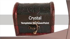  Presentation with close up wooden decking - Slide deck enhanced with lord ring - single closed wooden chest background and a tawny brown colored foreground