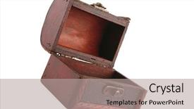  Presentation with globe and open bible - Amazing theme having lord ring - single open wooden chest backdrop and a light gray colored foreground