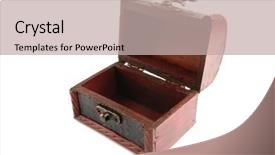  Presentation with lord ring - Cool new presentation theme with lord ring - single open wooden chest backdrop and a mint green colored foreground