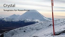  Presentation with new zealand - Cool new presentation theme with lord ring - skiing mt ruapehu new zealand backdrop and a  colored foreground