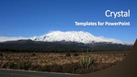  Presentation with maori new zealand native bush - PPT theme consisting of lord ring - tongariro national park in new background and a  colored foreground