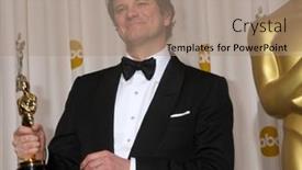  Presentation with awards - Colorful slides enhanced with los-angeles-27-colin-firth backdrop and a coral colored foreground