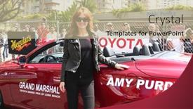  Presentation with race circuit - Slide deck consisting of los-angeles-apr-12-amy background and a mint green colored foreground