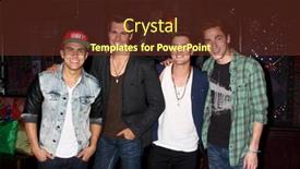  Presentation with announcement - Cool new slide deck with austria flag with italy flag 3d rendering backdrop and a light blue colored foreground