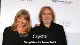  Presentation with butler - Amazing presentation design having los-angeles-apr-22-gloria backdrop and a black colored foreground