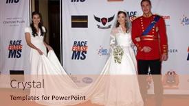  Presentation with 18th century - Presentation theme enhanced with los-angeles-apr-29-royal background and a coral colored foreground