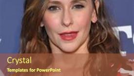  Presentation with hollywood star - Slide deck having los-angeles-aug-02-jennifer background and a tawny brown colored foreground