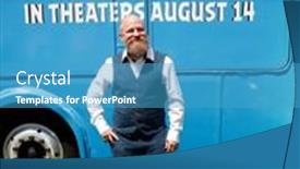  Presentation with movie theater - Beautiful PPT theme featuring los-angeles-aug-10-thurop backdrop and a teal colored foreground