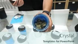  Presentation with cannabis - PPT layouts consisting of los-angeles-aug-15-cannabis background and a sky blue colored foreground