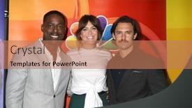  Presentation with press - Colorful PPT layouts enhanced with los-angeles-aug-2-sterling backdrop and a coral colored foreground