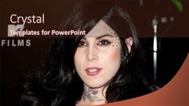  Presentation with release - Audience pleasing slides consisting of los-angeles-ca-march-7 backdrop and a wine colored foreground