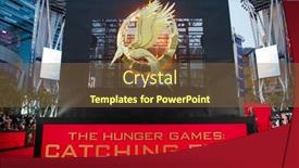  Presentation with hunger games catching fire - Beautiful PPT layouts featuring los-angeles-ca-november-18 backdrop and a tawny brown colored foreground