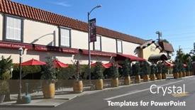  Presentation with heights - Beautiful PPT layouts featuring los-angeles-california-12-feb backdrop and a tawny brown colored foreground