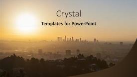  Presentation with new years - Cool new theme with los-angeles-california-january-1 backdrop and a lemonade colored foreground