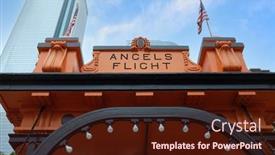  Presentation with downtown los angels - 