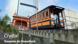  Presentation with downtown los angels - 