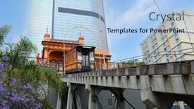  Presentation with downtown los angels - 