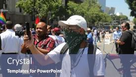  Presentation with trump - Colorful theme enhanced with los-angeles-california-may-1 backdrop and a ocean colored foreground