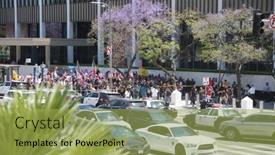  Presentation with trump - Slide deck featuring los-angeles-california-may-1 background and a yellow colored foreground