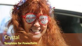  Presentation with trump - Amazing slide set having los-angeles-california-may-1 backdrop and a tawny brown colored foreground