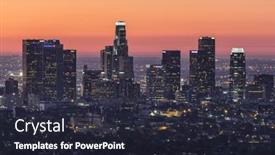  Presentation with downtown los angeles - Audience pleasing presentation consisting of los-angeles-california-nov-11 backdrop and a wine colored foreground