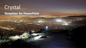  Presentation with mountain bike - Amazing theme having los-angeles-california-october-12 backdrop and a  colored foreground