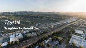  Presentation with woodland - Presentation consisting of los-angeles-california-usa-april background and a dark gray colored foreground