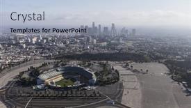  Presentation with downtown los angeles - 