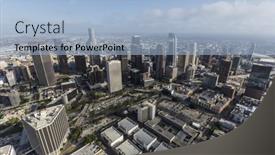  Presentation with downtown los angeles - 