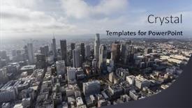  Presentation with downtown los angeles - 