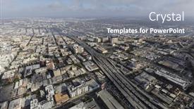  Presentation with freeway - Cool new PPT layouts with los-angeles-california-usa-april backdrop and a light blue colored foreground