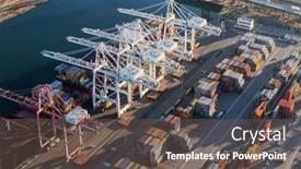  Presentation with docks - Cool new slides with los-angeles-california-usa-august backdrop and a gray colored foreground