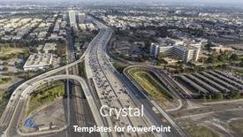  Presentation with san diego california - Cool new PPT theme with los-angeles-california-usa-august backdrop and a gray colored foreground