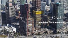  Presentation with rise - Amazing presentation theme having los-angeles-california-usa-august backdrop and a dark gray colored foreground