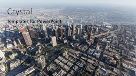  Presentation with downtown los angeles - 