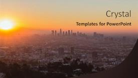  Presentation with downtown los angeles - 