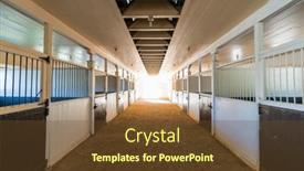  Presentation with barn - Presentation enhanced with los-angeles-california-usa-december background and a tawny brown colored foreground