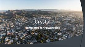  Presentation with downtown los angeles - 