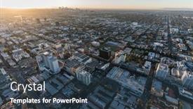  Presentation with downtown los angeles - 