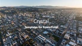  Presentation with downtown los angeles - 