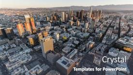  Presentation with downtown los angeles - 