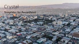  Presentation with downtown los angeles - 