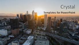  Presentation with downtown los angeles - 
