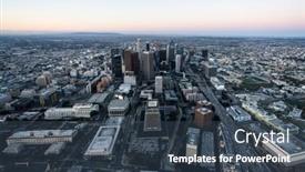  Presentation with downtown los angeles - 