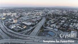  Presentation with downtown los angeles - 