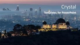  Presentation with downtown los angeles - 